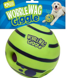 Wobble Wag Giggle Ball, Interactive Dog Toy, Fun Giggle Sounds When Rolled or Shaken, Pets Know Best, As Seen On TV