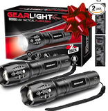 GearLight LED Flashlights - Mini Camping Flashlights with 5 Modes, Zoomable Beam - Powerful and Bright for Outdoor Use