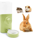 Rabbit Water Bottle, 600ml/21oz Hanging Water Dispenser Feeder Cage Crate Hutch Bunny Puppy Cat Chinchilla Ferret Guinea Pigs Squirrel Hedgehog (Green)