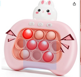 Quick Push Pop Game It Fidget Toys Pro for Kids Adults, Puzzle Game Console Machine, Squeeze Poppet Sensory Fast Push Bubble Stress Toy, Birthday for Boys and Girls, Rabbit 2.0