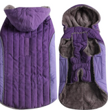 JoyDaog Fleece Dog Hoodie for Small Medium Dogs Super Warm Puppy Jacket for Cold Winter Dog Coats,Purple M