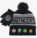Marvel Avengers Kids Winter Hats and Snow Gloves Set for Boys and Toddlers with Cute Mittens and Soft Beanie, Fluffy Pom Pom