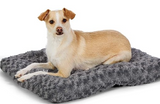 Amazon Basics Plush Pet Bed and Dog Crate Pad, X-Small, 23 x 18 x 2.5 Inches, Gray