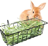 BNOSDM Metal Rabbit Hay Feeder for Cage, Reduce Waste and Confusion, Suitable for Guinea Pig, Ferret, Chinchilla, Small Animals