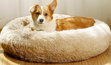 JEMA Calming Dog Beds for Medium Large Dogs,Washable Donut Cuddler Pet Bed Cushions,Durable & Cozy Soft Dog Bed with Removable Pad 24 Inch