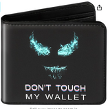 Cool Wallet- Funny Leather Credit Id Card Cash Holder Man Black Rfid Blocking Zipper Wallets With Coin Pocket Id Window Aesthetic Men Teen Boy Male Youth Guys