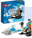 LEGO City Arctic Explorer Snowmobile 60376 Building Toy Set, Snowmobile Playset with Minifigures and 2 Seal Figures for Imaginative Role Play, Fun Gift Idea for 5 Year olds