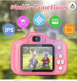 Kids Camera for Boys and Girls, GPOSY Digital Camera for Kids, Toddler Camera Christmas Birthday Toy Gifts for Kids Age 3 4 5 6 7 8 9 10 with 32GB SD Card, Video Recorder 1080P HD(Pink)