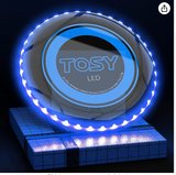 TOSY Flying Disc - 16 Million Color RGB or 36 or 360 LEDs, Extremely Bright, Smart Modes, Auto Light Up, Rechargeable, Cool Fun Christmas, Birthday & Camping Gift for Men/Boys/Teens/Kids, 175g frisbee