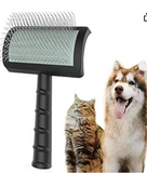 TinyPoint Large Slicker Brush for Dogs,Cats,Extra Long Pin Shedding Brush for Long Haired Dog,Cat, Pet Grooming Wire Brush for Thick Undercoat Curly Hair,25mm(1"),Black