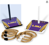 Wild Sports Solid Wood College Quoits Set with Direct Print HD Team Graphics – Tailgate Ring Toss Game – Great Gift for Any NCAA Fan! Ring Toss Family Outdoor Games for The Beach