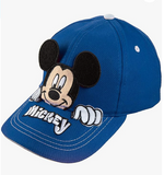 Disney Mickey Mouse Peak-A-Boo Baseball Cap Age 4-7 -Red and Blue