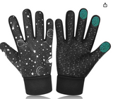 AOTOW Kids Warm Winter Gloves: Boys & Girls Windproof Thermal Three Finger Touchscreen Outdoor Cold Weather Children's Mitten for Cycling Running Ski Liner Football Rugby Sports