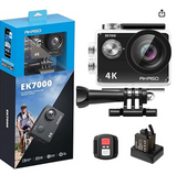 AKASO EK7000 4K30FPS 20MP Action Camera Ultra HD Underwater Camera 170 Degree Wide Angle 98FT Waterproof Camera Support External Microphone