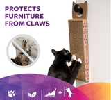 SmartyKat Scratch Up Corrugated Hanging Cat Scratcher, Catnip Infusion Technology - Brown, Single Wide