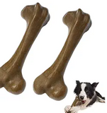 UXVA Aggressive Dog Chew Toys, Nylon Dog Bones, Indestructible Dog Toys, Durable Tough Puppy Teething Toys, Dog Toys for Medium Large, Best Extreme Chew Toys, Beef Flavor (2pcs)