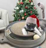 AUOON Cat Scratcher Toy, Cat Toy, Scratch pad,Scratching Toy,Post Pad Interactive Training Exercise Mouse Play Toy with Ball (Gray)