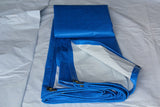 Tarp Cover Blue Waterproof Great for Tarpaulin Canopy Tent, Boat, RV Or Pool Cover