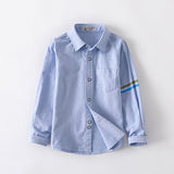Boy Kids Trendy Clothing Formal Long Sleeve kids Shirts for Cotton