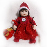 Werflot 18" Toddler Reborn Baby Christmas Girl