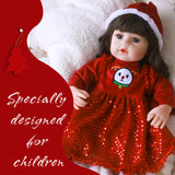 Werflot 18" Toddler Reborn Baby Christmas Girl