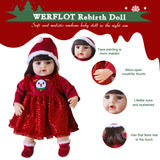 Werflot 18" Toddler Reborn Baby Christmas Girl