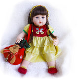 Werflot 18" Toddler Reborn Baby Girl With Yellow Dress