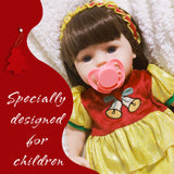 Werflot 18" Toddler Reborn Baby Girl With Yellow Dress