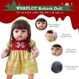 Werflot 18" Toddler Reborn Baby Girl With Yellow Dress