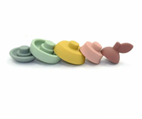 Custom Logo New Design Baby Stacking Teething Toy Soft Building Stacker Block Squeeze Toy Baby Sensory Toys Wholesale
