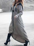 Casual Hoodie Long Sleeve Maxi Dresses