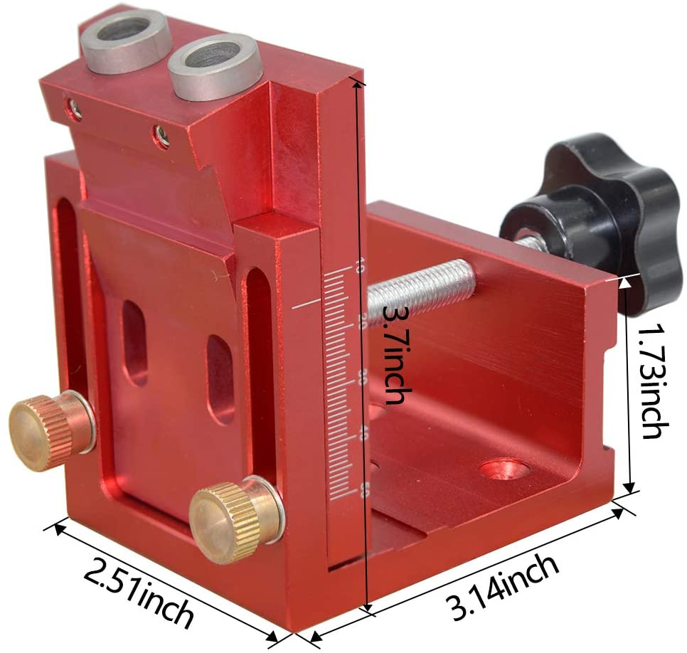 Tootock Measuring Punch Adjustable 6 Fold Tool Angle Ruler WP176