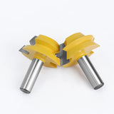 Tootock Carving 1/2 Shank Lock Miter 22.5 Degree Tenon Router Bits WC207