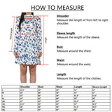 Women Lady Boho Kimono Sleeve Floral Long Maxi Summer Beach Dress Sundress