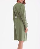 Causal Bottom Long Sleeve Dresses with Pocket